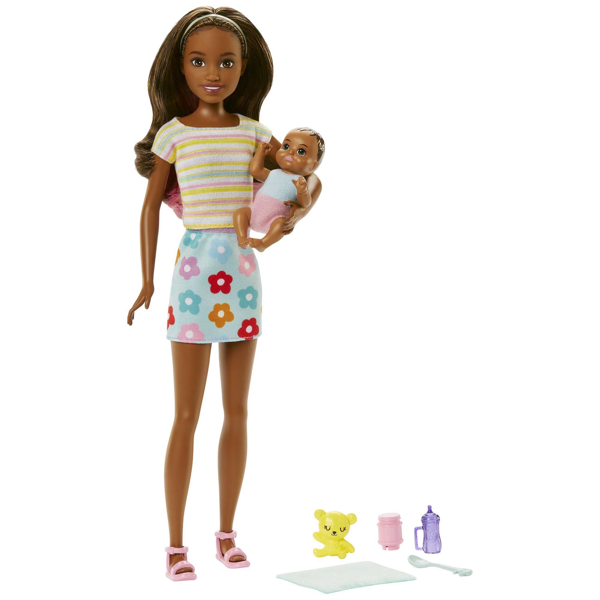 Barbie Skipper Doll With Baby And 5 Accessories HJY31