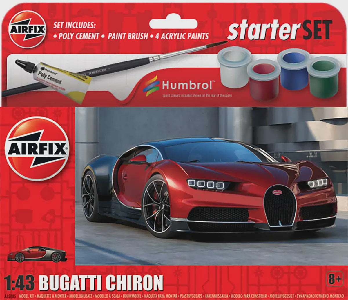 Airfix Bugatti Chiron Starter Set 1:43