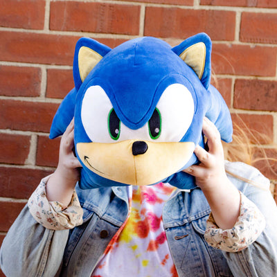 Sonic The Hedgehog Sonic Head Large Plush Soft Toy