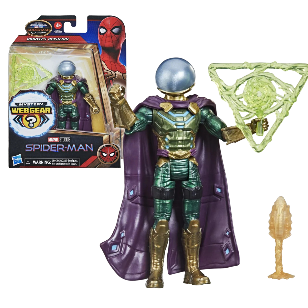SpiderMan 6" Figure Marvel's Mysterio With Web Gear Accessory