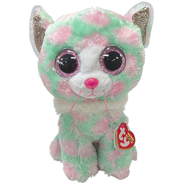 TY Opal Cat Beanie Boo Soft Toy Medium