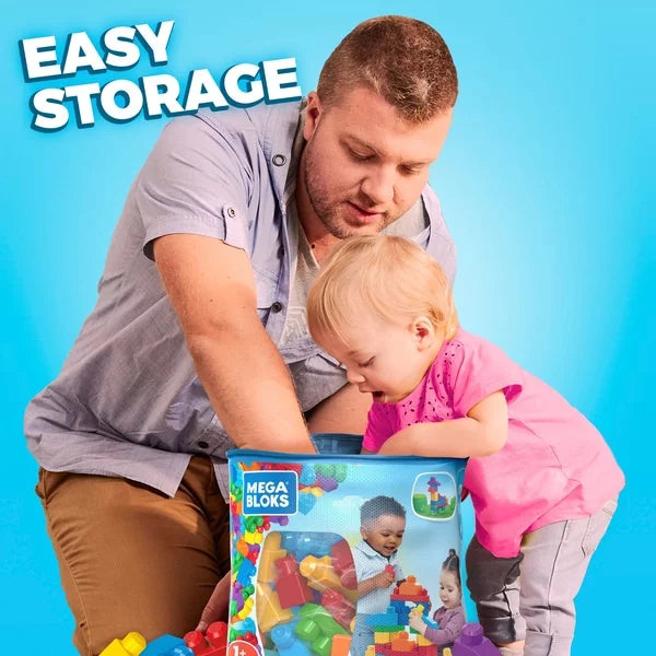 Mega Bloks Big Building Bag Building Blocks 60pc