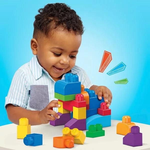 Mega Bloks Big Building Bag Building Blocks 60pc