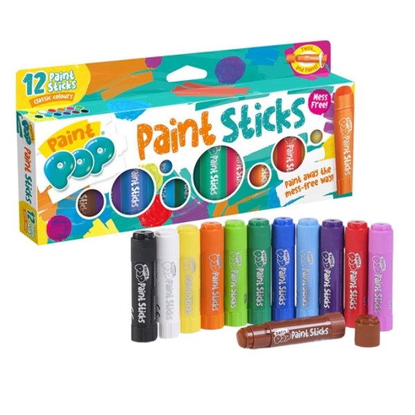 Paint Pop Sticks 12pk