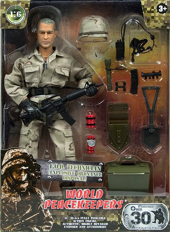 World Peacekeepers 12" Action Figure Explosive Ordinance Disposal Technician